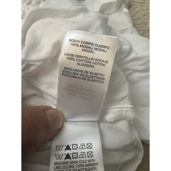 Lucky Brand White Ruffled Women's Top Sz L - Picture 7 of 10